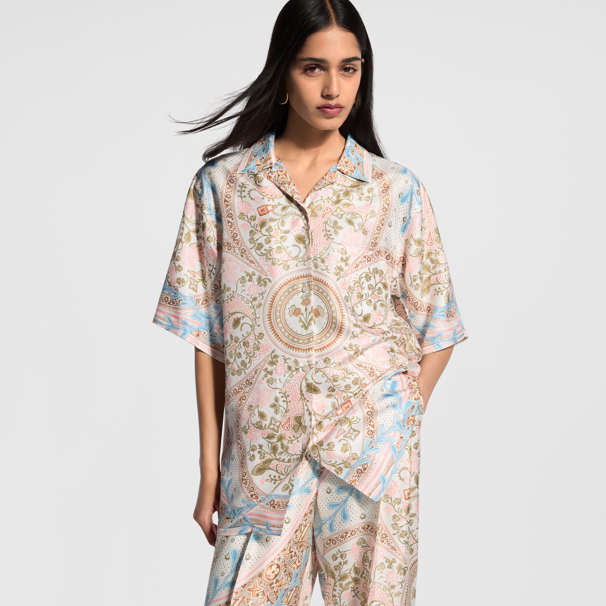 Flower Foulard Short-Sleeved Shirt - Women - Ready-to-Wear | LOUIS